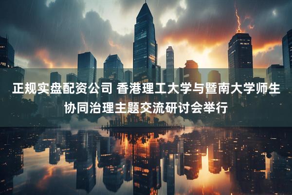 正规实盘配资公司 香港理工大学与暨南大学师生协同治理主题交流研讨会举行