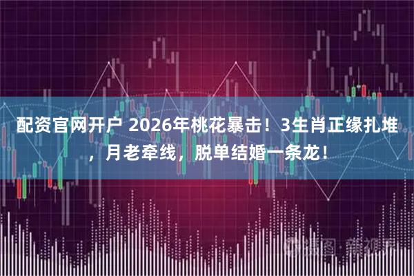 配资官网开户 2026年桃花暴击！3生肖正缘扎堆，月老牵线，脱单结婚一条龙！